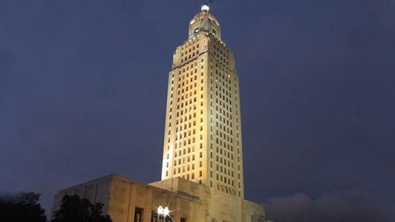 The Louisiana State Capital Building in Baton Rouge, La.