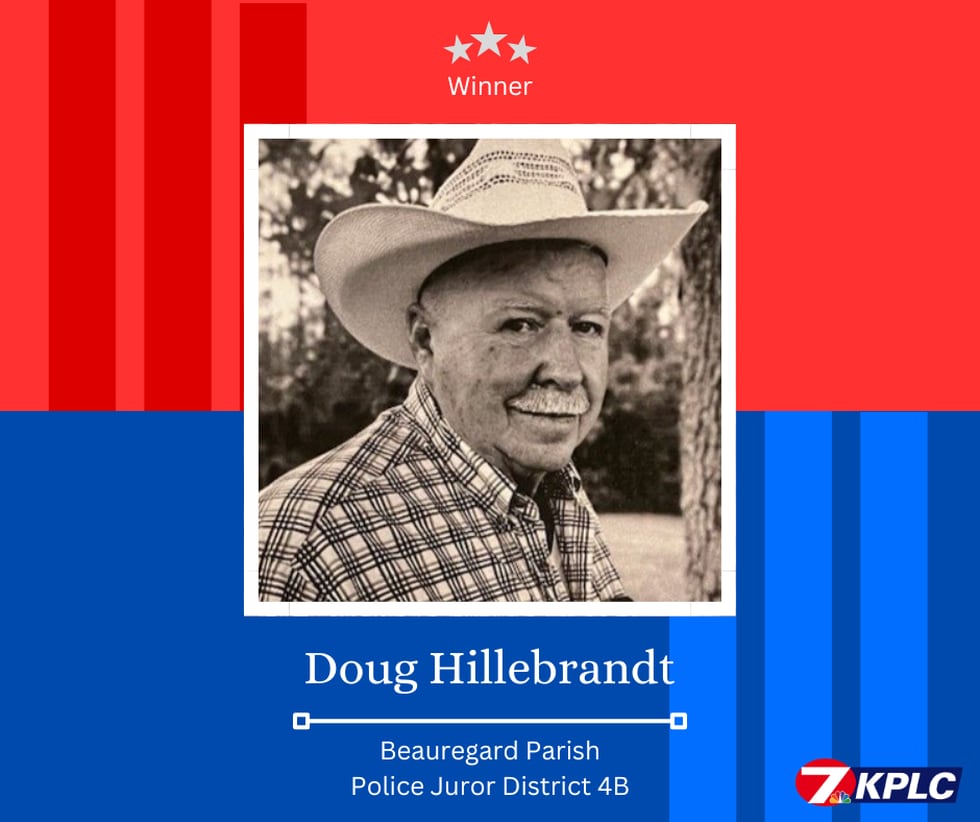 Doug Hillebrandt elected Beauregard Parish Police Juror District  4B.