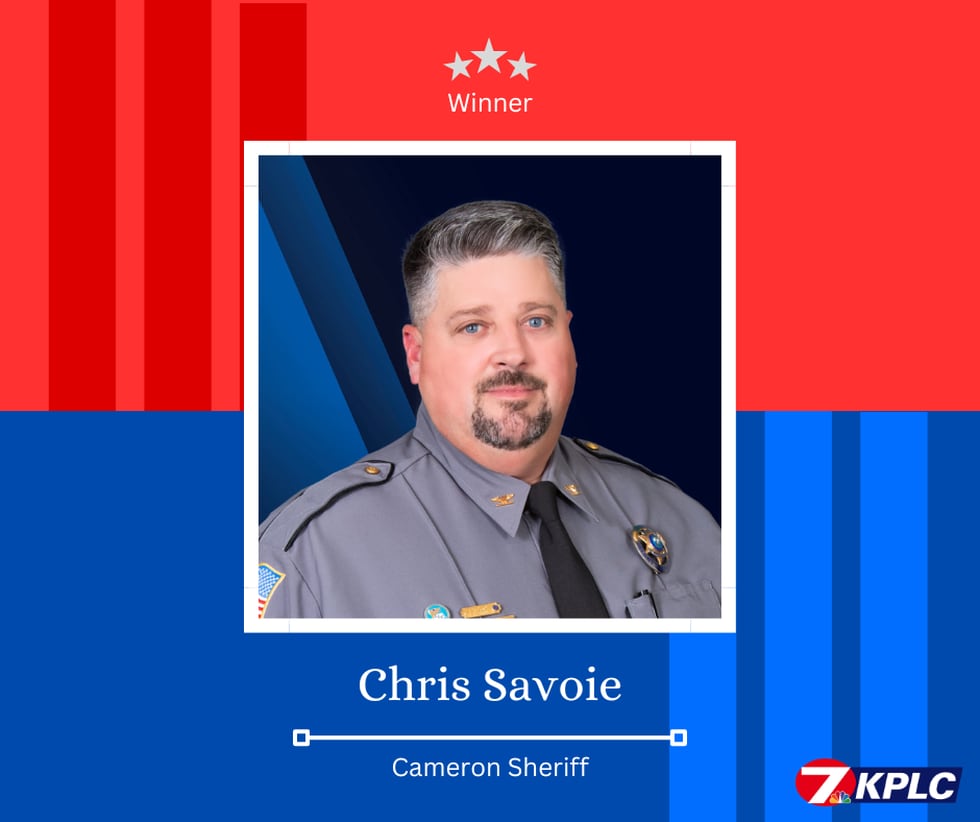 Chris Savoie was elected Cameron Parish Sheriff on Saturday.