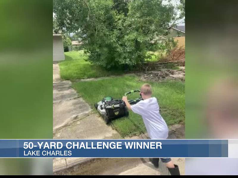 Nine-year-old wins lawn mowing challenge by helping those in need