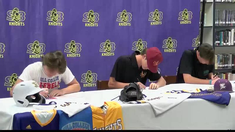 Three South Beauregard Knights Sign National Letters of Intent