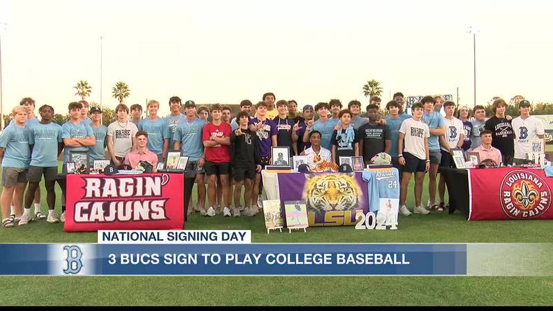 Three Barbe Baseball Players Make College Decisions Official